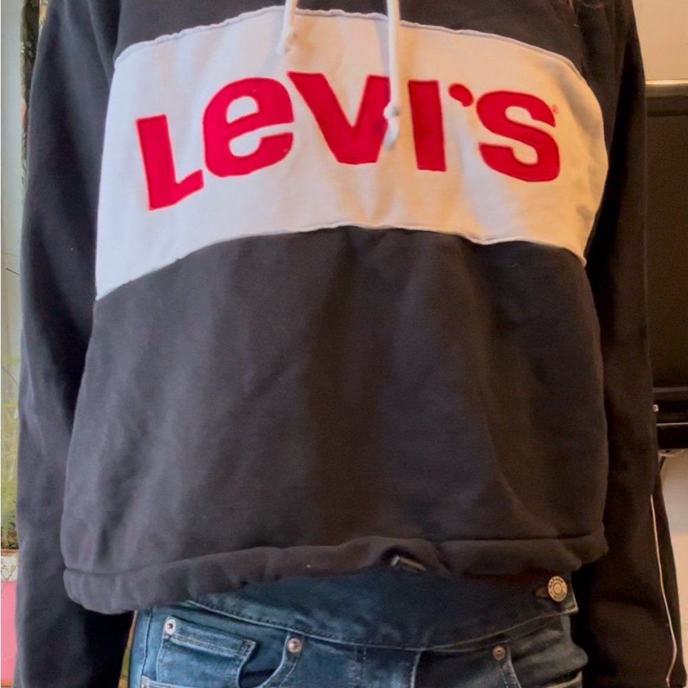 Vintage Levi's Black and White Sweater